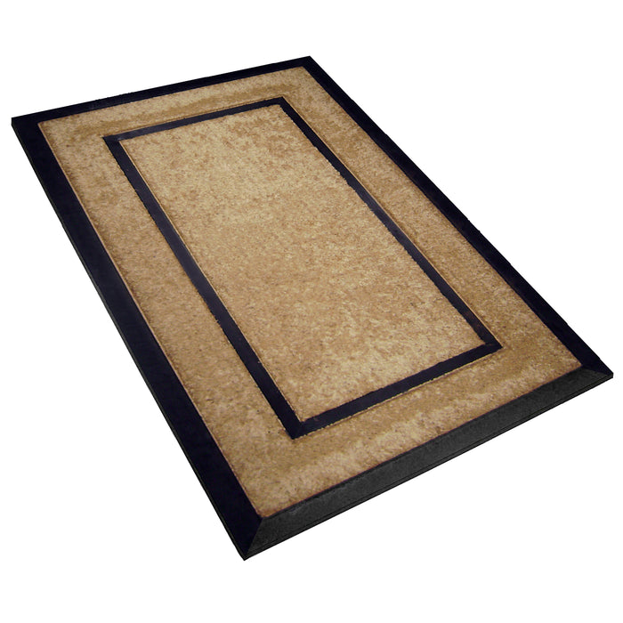 DirtBuster Mat - Coir Rubber Frame Doormat - (22 x 36) - Monogram