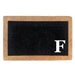 Eclipse Heavy Duty Coir Doormat - 22"x 36"  - Monogrammed F