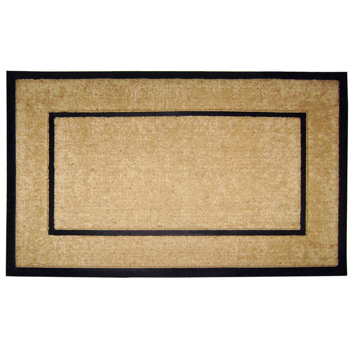 Coir with Rubber Frame Door mat Single Picture Frame - Plain 30" x 48"