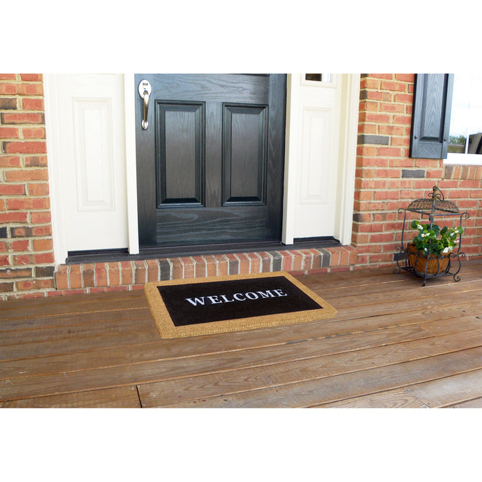 Heavy Duty Coco Mat Eclipse, Welcome - 30" x 48"