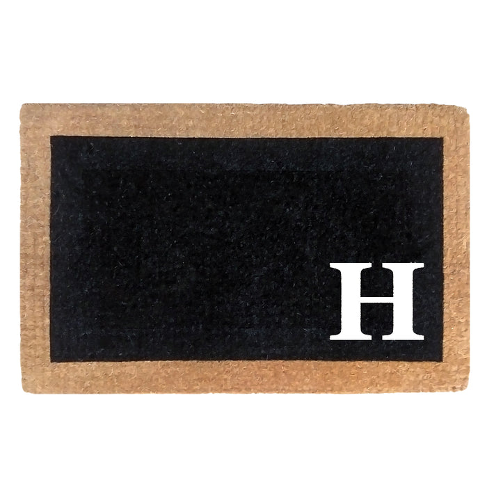 Heavy Duty Coco Mat Eclipse, Monogram H - 24" x 57"