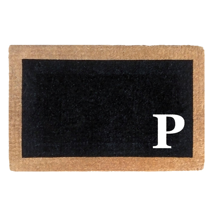 Heavy Duty Coco Mat Eclipse, Monogram P - 30" x 48"