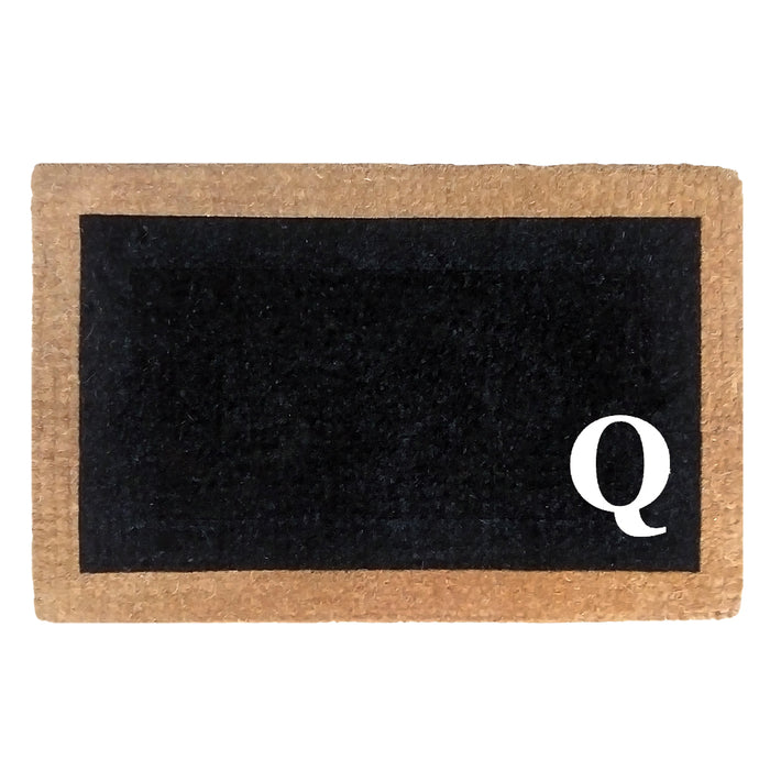 Heavy Duty Coco Mat Eclipse, Monogram Q - 24" x 57"