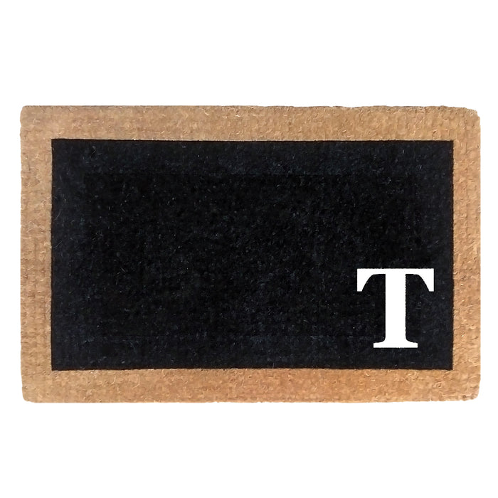 Heavy Duty Coco Mat Eclipse, Monogram T - 24" x 57"