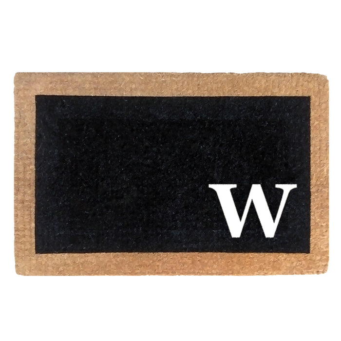 Heavy Duty Coco Mat Eclipse, Monogram W - 30" x 48"