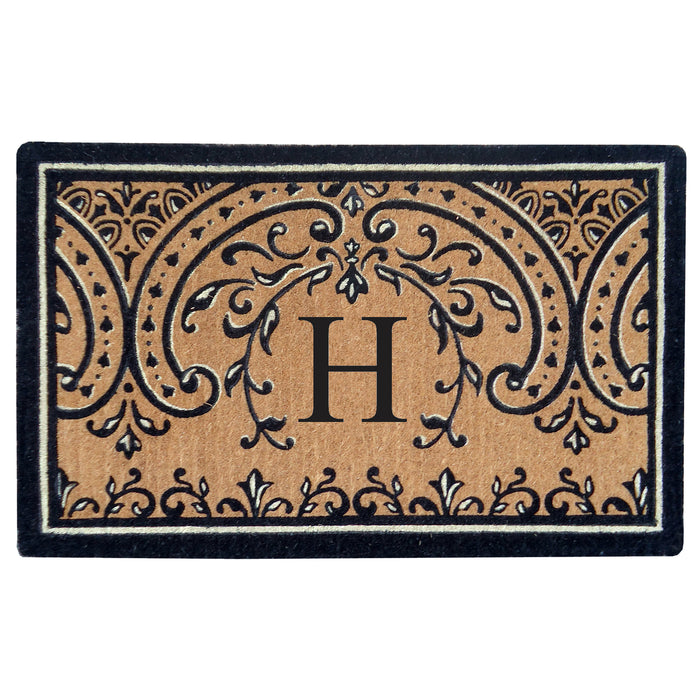 Heavy Duty Coco Mat Easton, Monogram H - 24" x 39"