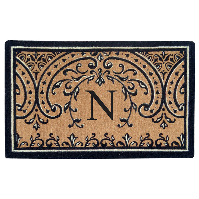 Heavy Duty Coco Mat Easton, Monogram N - 24" x 39"