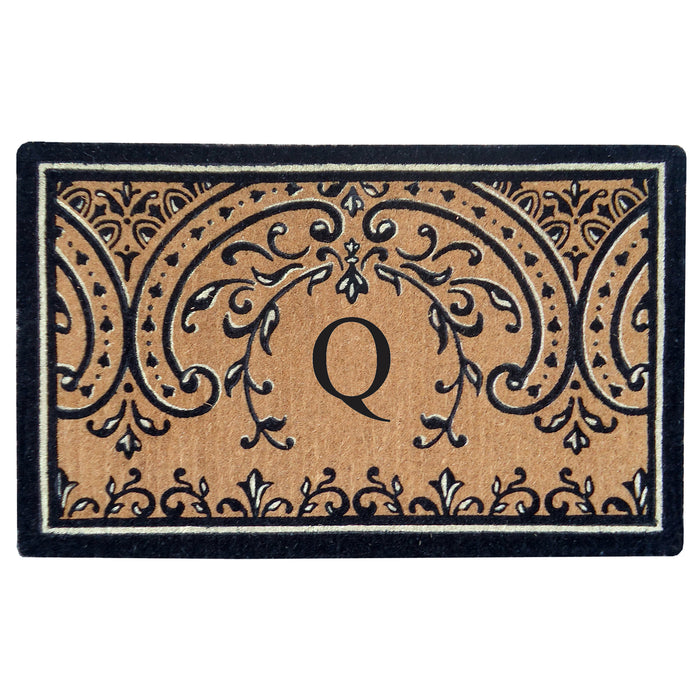 Heavy Duty Coco Mat Easton, Monogram Q - 24" x 39"