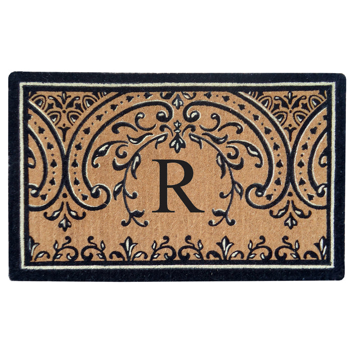 Heavy Duty Coco Mat Easton, Monogram R - 24" x 39"