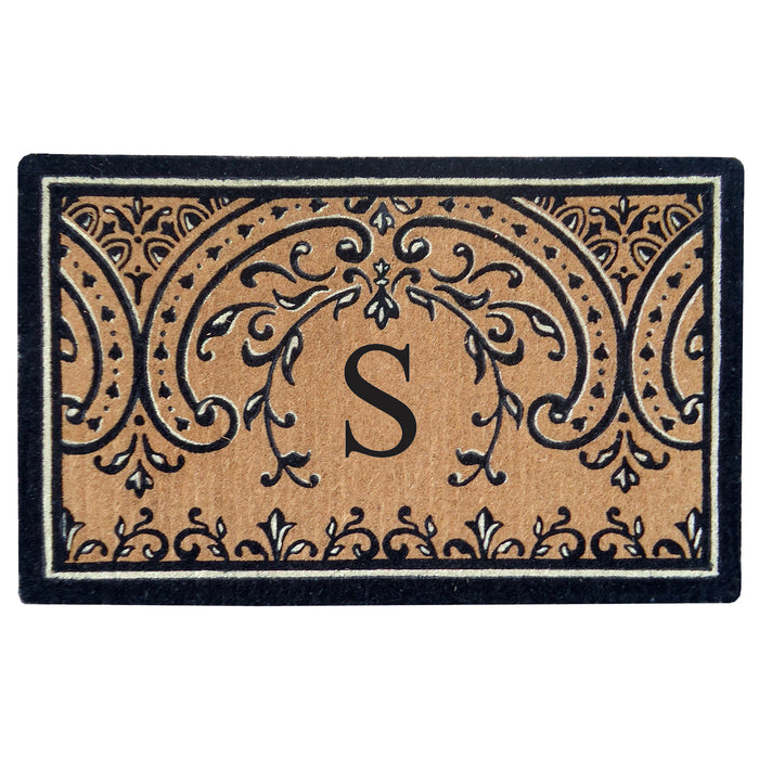 Heavy Duty Coco Mat Easton, Monogram S - 24" x 39"