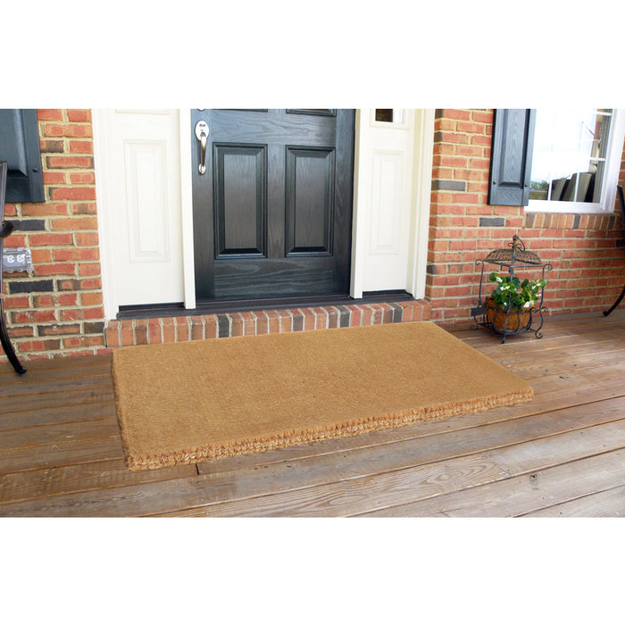 Heavy Duty Coir Doormat No Border, Plain - 30" x 48"