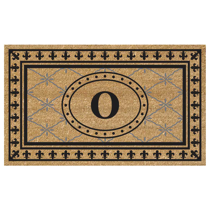 Superscraper Door Mat Bungalow, Monogram O - 18" x 30"