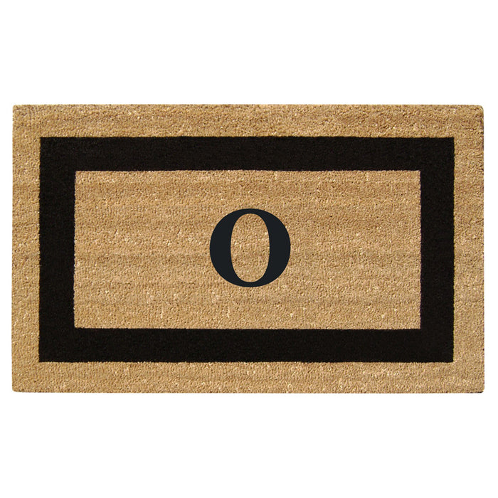 Superscraper Door Mat Single Picture Frame, Monogram O - 20" x 36"