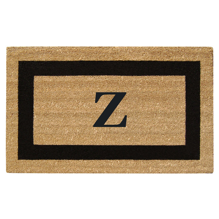 Superscraper Door Mat Single Picture Frame, Monogram Z - 20" x 36"