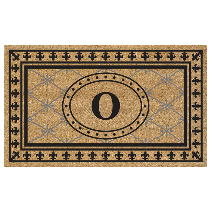 Superscraper Door Mat Bungalow, Monogram O - 20" x 36"