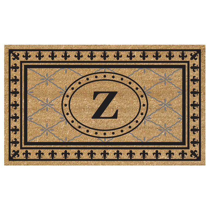 Superscraper Door Mat Bungalow, Monogram Z - 20" x 36"