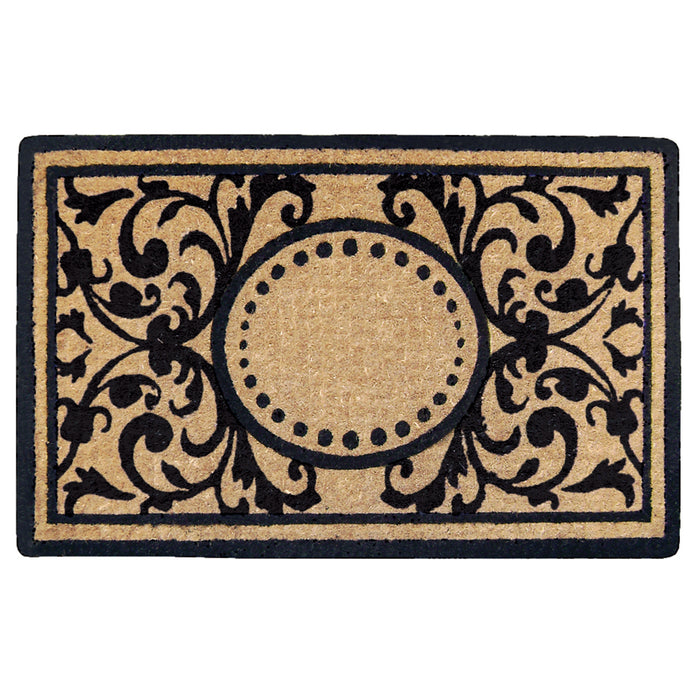 Heavy Duty Coir Doormat Heritage, Plain - 18" x 30"