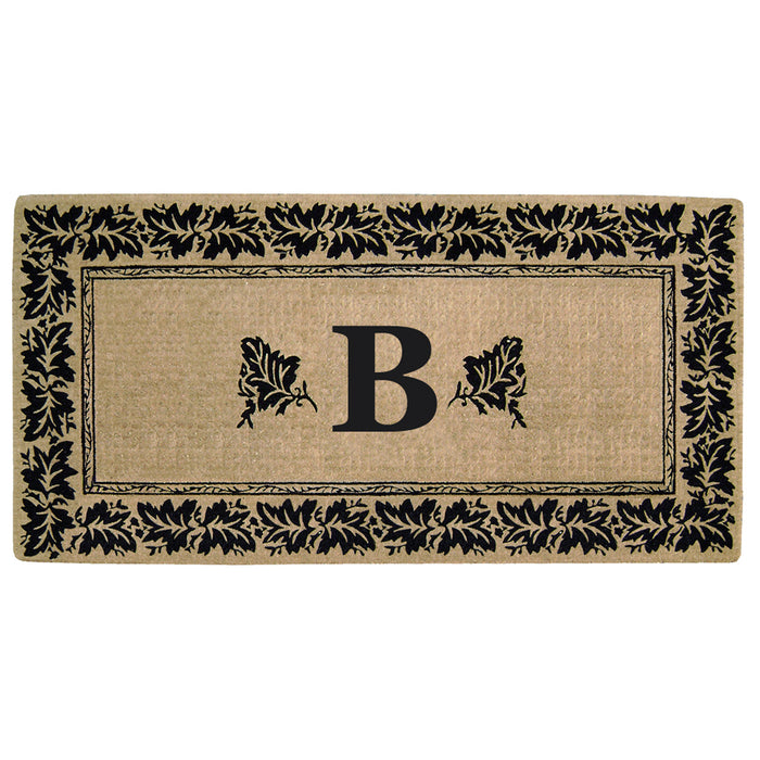 Heavy Duty Coir Door Mat Vineyard, Monogram B - 36" x 72"