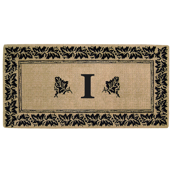 Heavy Duty Coir Door Mat Vineyard, Monogram I - 36" x 72"