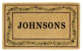 Olive Branch Border Mat - 22 x 36 - Personalized-Heavy Duty Cocomat-Accentuary
