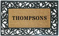 Acanthus Border - 30 x 48 - Personalized-Rubber Coir Mats-Accentuary