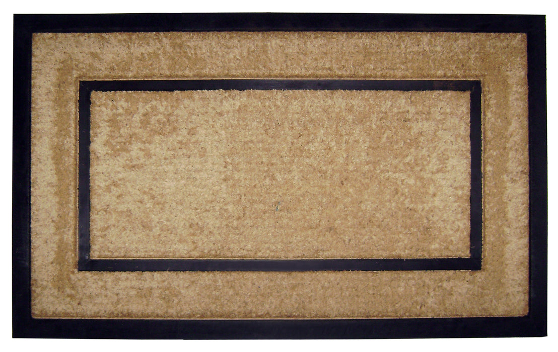 DirtBuster Mat - Coir Rubber Frame Doormat - (22 x 36) - Monogram