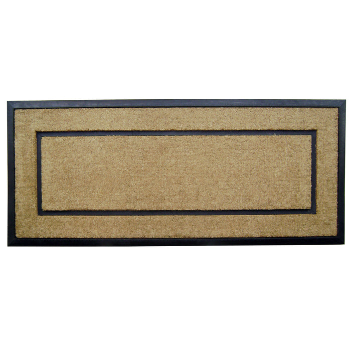 DirtBuster Mat - Coir Rubber Frame Doormat - (24 x 57) - Monogram