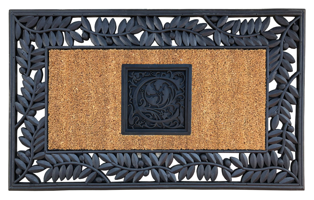 Olive Border Sentinel Doormat - 24" x 57"