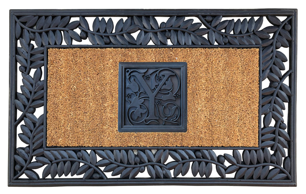 Olive Border Sentinel Doormat - 22" x 36"